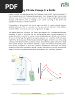 Demonstrating Climate Change in A Bottle