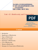 Unit-15 Biodiversity and Conservation (BOT-503)