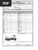 Check List - Camion Regador