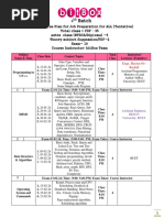 4th Batch Course Plane Routine Bitbox Tentative