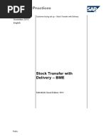 S4H - 506 Intracompany Stock Transfer With Delivery Setup (BME)