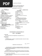 Registration of Associations Act-I9