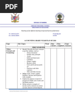 Accounting Grade 9 YEAR PLAN OF 2024