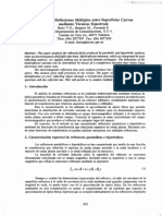 Análisis de Reflexiones Múltiples Entre Superficies Curvas Mediante Técnicas Espectrales