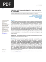 Didáctica de La Educación Superior Nuevos Desafíos en El Siglo XXI.