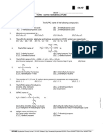 Iupac Nomenclature Quiz