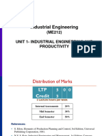 Industrial Engg & Productivity