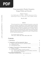 Noncommutative Finsler Geometry Gauge Fi