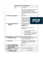 A Detailed Lesson Plan in Mathematics II