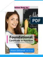 Nutrition Certificate