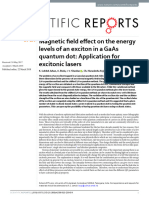 Magnetic Field Effect On The Energy Levels of An Exciton in A Gaas Quantum Dot: Application For Excitonic Lasers