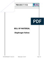 NPT SOP PDE 004 F11 BOM Diaphragm Valve