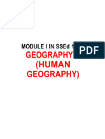 Ssed 111 Human Geography Module Midterm