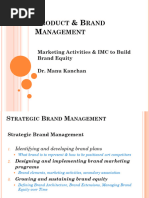 PBM - Marketing Activities and IMC