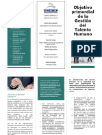 Triptico Talento Humano