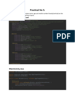 Practical No 5
