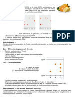 Exercices Chromatographie