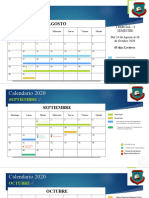 Calendario 2020 - 2021 SIS