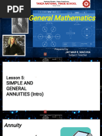 Simple and General Annuities Introduction - 111149