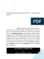 Acao Alimentos Provisorios Contra Pai PN796