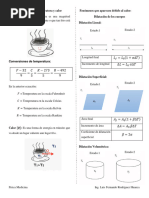 Formulario de Temperatura y Calor