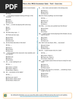 777 - There Is Vs There Are MCQ Grammar Quiz Test Exercise