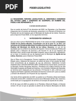 2023 Ley Numero 395 de Ingresos para El Municipio de Ayutla de Los Libres