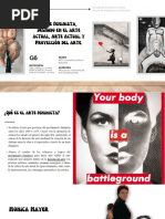 Arte Feminista, Desnudo en El Arte Actual, Arte Actual y Proyección Del Arte