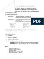 Chemical Equations and Reactions Answers