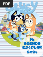 Agenda Escolar Bluey 2024 PDF