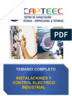 Temario Instalaciones y Control Electrico Industrial