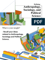 Defining Anthropology Sociology and Political Science