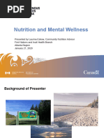 Nutrition and Mental Wellness Powerpoint January 2020