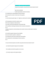 CHEMICAL REACTIONS AND EQUATIONS MCQ