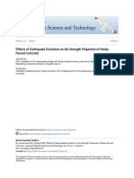 Effects of Earthquake Excitation On The Strength Properties of Ne