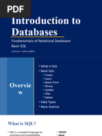 Lecture-2 Fundamentals of RDB - Basic SQL