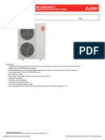 Mitsubishi MXZ sm48 Hyper Heat Specifications Sheet