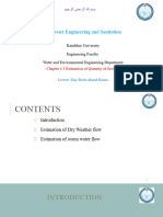 Lecture No 3 Estimation of Quantity of Sewage