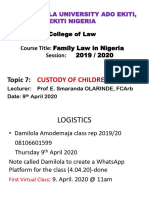 Custody of Children Lecture