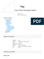 Medium Ansys Fluent Simulation Report