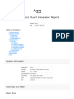 Fine Ansys Fluent Simulation Report