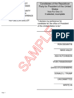 Cumberland County Sample Ballot