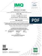 Certificato ISO 14001