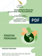 MG 5 Orientasi Perencanaan Berbasis Masyarakat (Berbasis Sosial, Pasar Dan Institusional) (Kelompok 3)