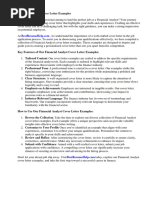 Financial Analyst Cover Letter Examples