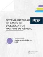 SISTEMA INTEGRADO DE CASOS DE VIOLENCIA POR MOTIVOS DE GÉNERO - Versión Resumida