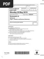 June 2019 QP - Paper 1 Edexcel (A) Economics A-Level