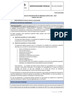 Especificaciones Técnicas Pac-2074