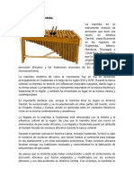 Historia de La Marimba