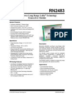 RN2483 Low Power Long Range LoRa Technology Transceiver Module DS50002346F